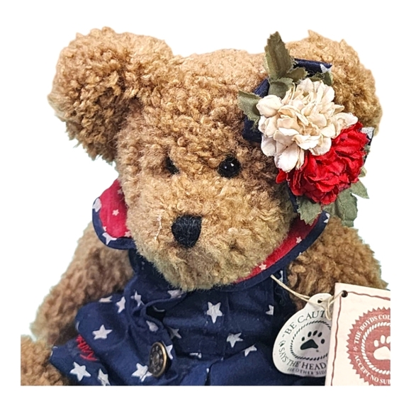 RARE Boyds Bears Bess Bearman 8” “Libearty” Stars Patriotic Plush with Tags - Picture 2 of 11